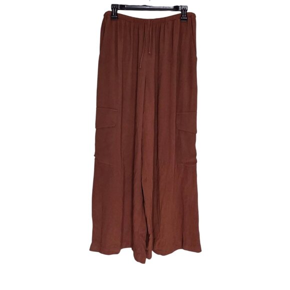 Women's - Billabong Beach Babe Brown Cargo Pants, Size Medium - Picture 2 of 7